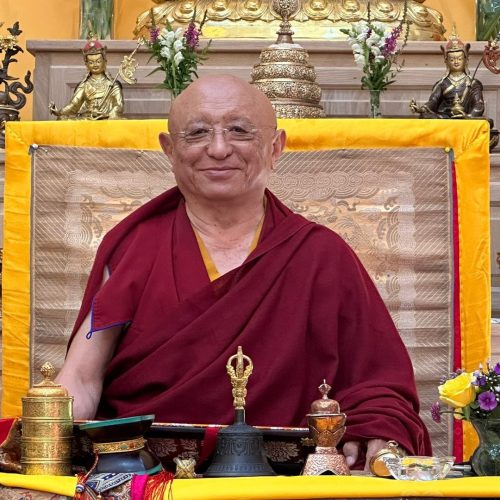 Rinpoche at gomde